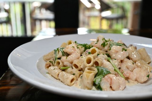 Shrimp rigatoni at Taberna